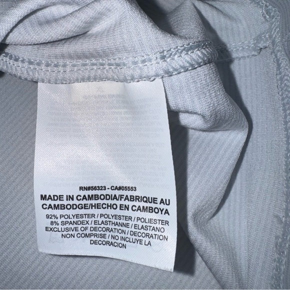 Nike Golf Polo Dri-Fit Gray Stripes Short Sleeve Size XL - Picture 4 of 7